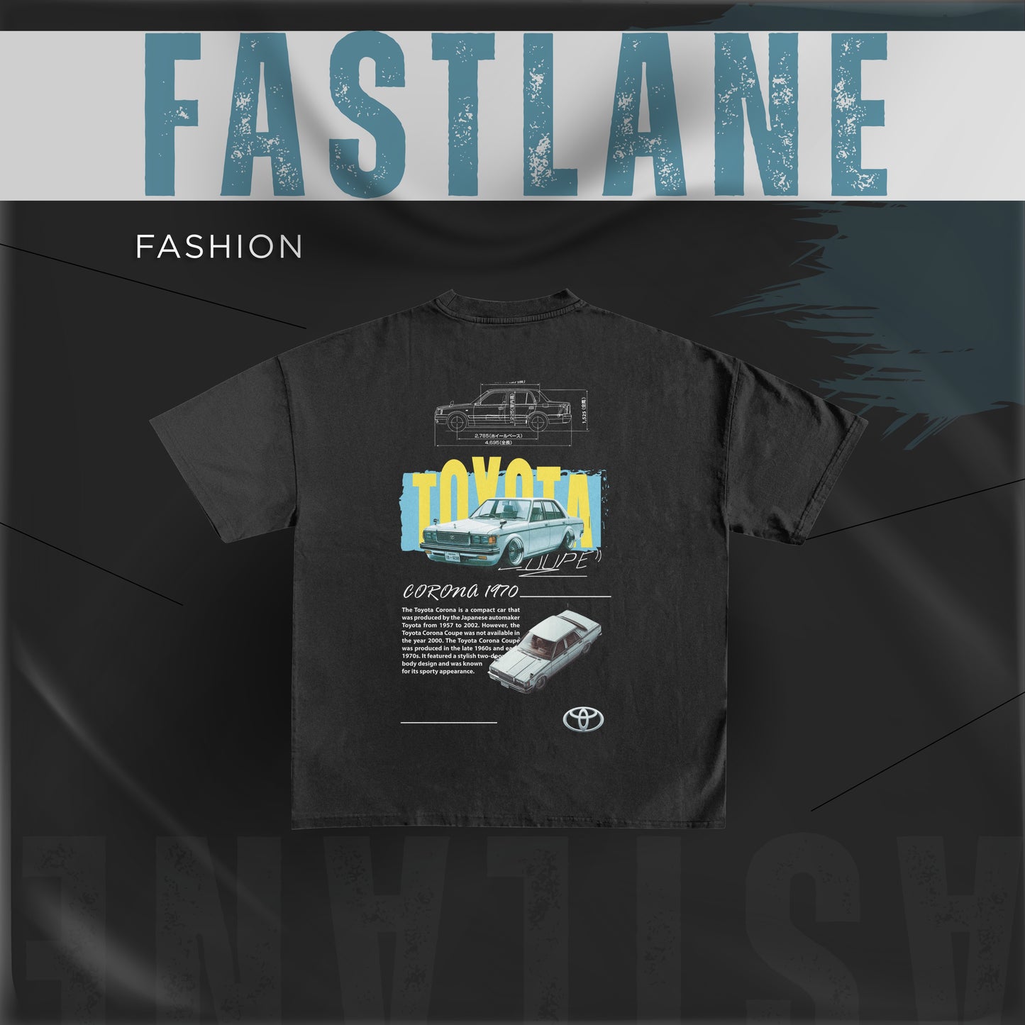 Engineered for Style – Car Series Tee | 100% Cotton | Two Tone Trends