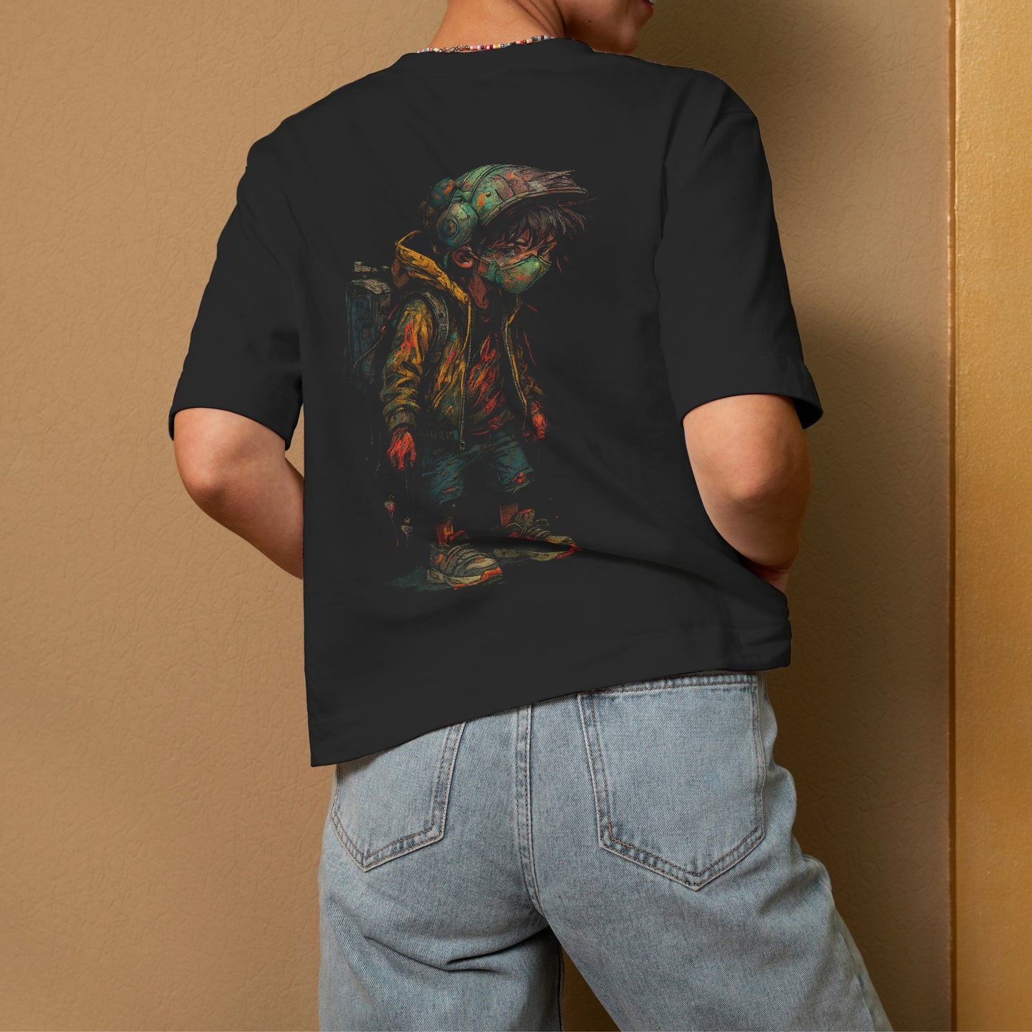 The Mask Boy Character Oversized Unisex Tees In More Shades