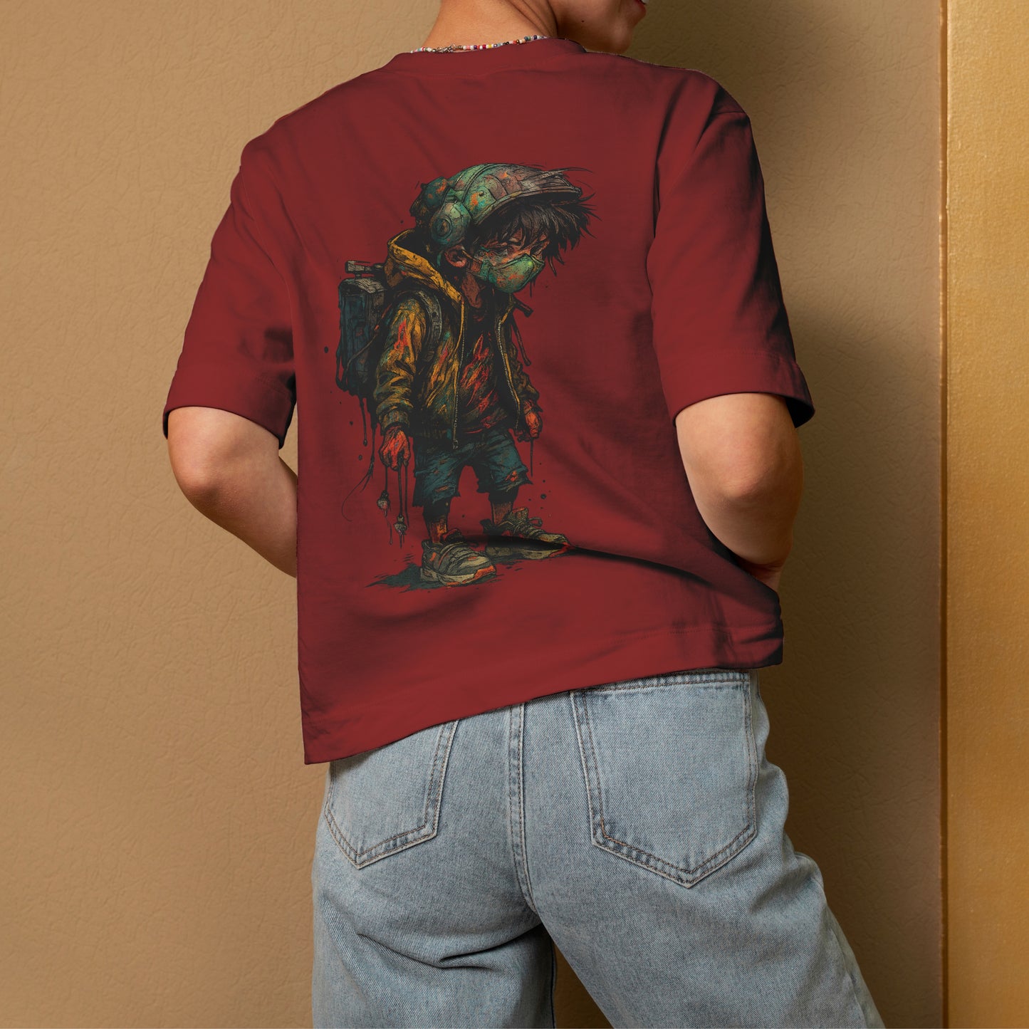 The Mask Boy Character Oversized Unisex Tees In More Shades