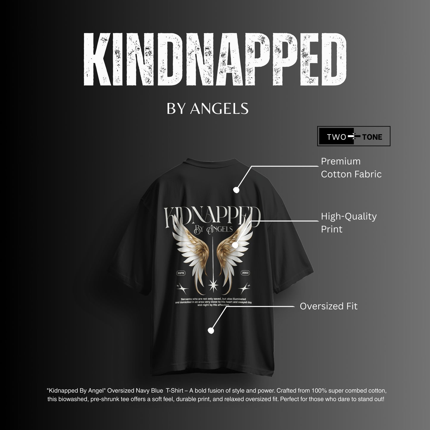Kidnapped Oversized Tees – Triple Threat Color Drop | Two Tone Trends