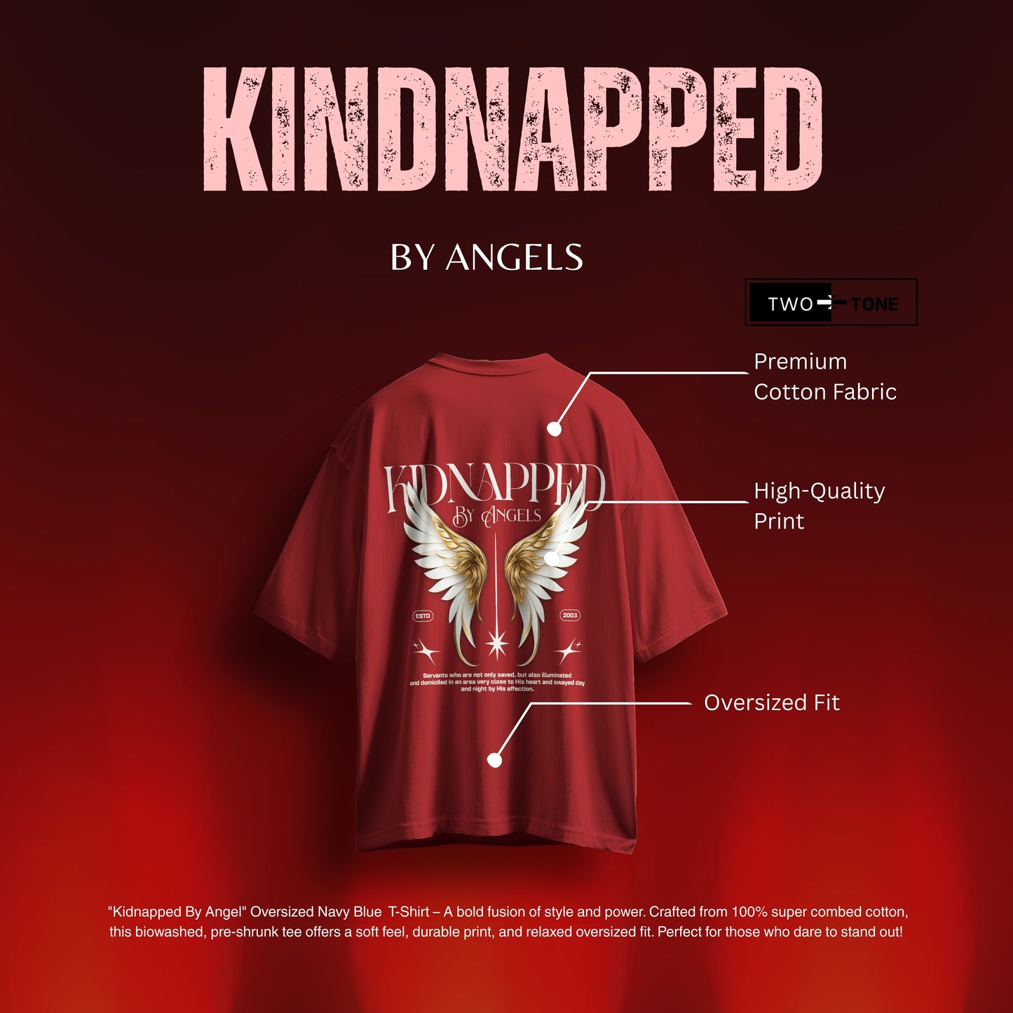Kidnapped Oversized Tees – Triple Threat Color Drop | Two Tone Trends