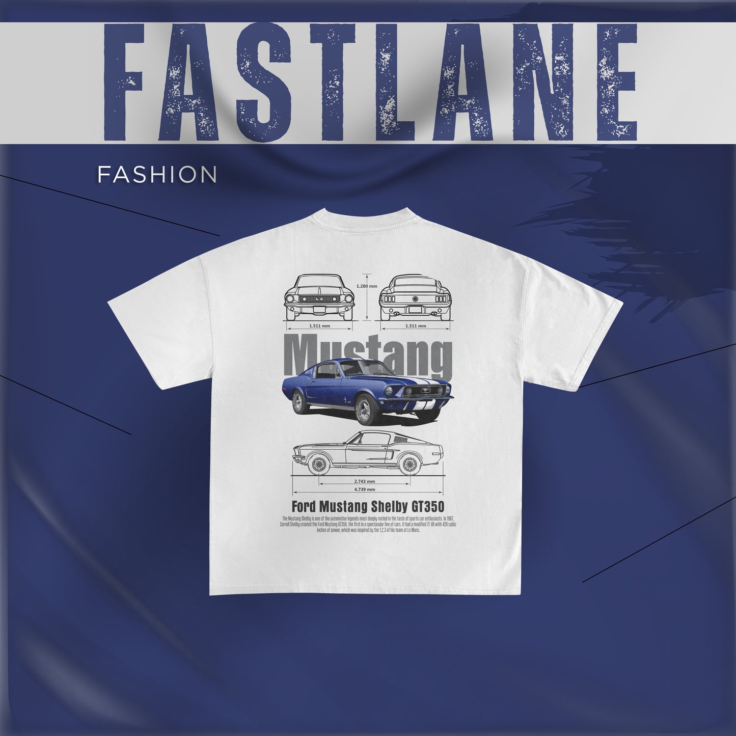 Classic Car Printed T-Shirt – Black & White Series | Two Tone Trends