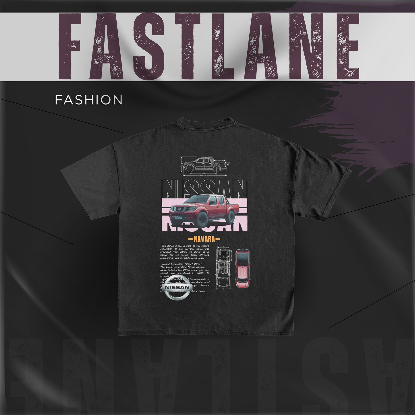 "Two Tone Trends Car Culture Tee – 100% Cotton | Premium Print"