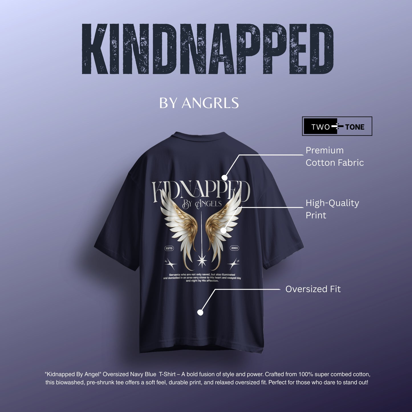 Kidnapped Oversized Tees – Triple Threat Color Drop | Two Tone Trends