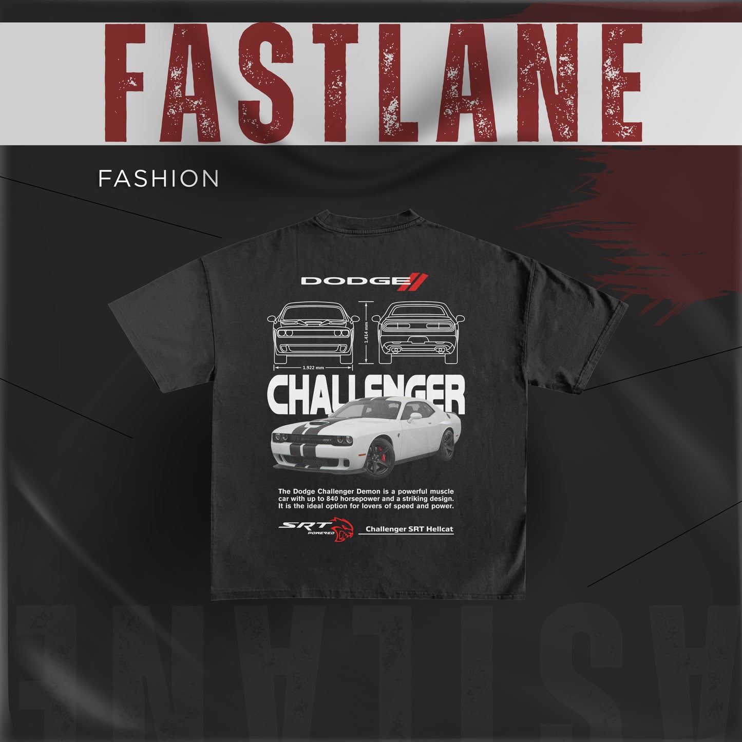 Two Tone Trends ‘Drive Mode’ Edition – Soft Cotton Car Tee