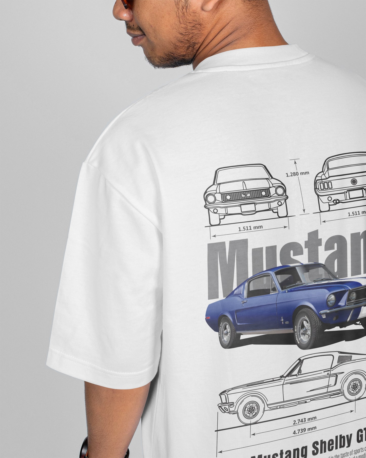 Classic Car Printed T-Shirt – Black & White Series | Two Tone Trends