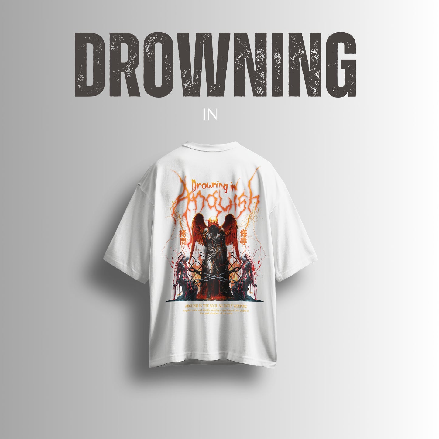 White Oversized Graphic Tee – Statement Edition | Two Tone Trends